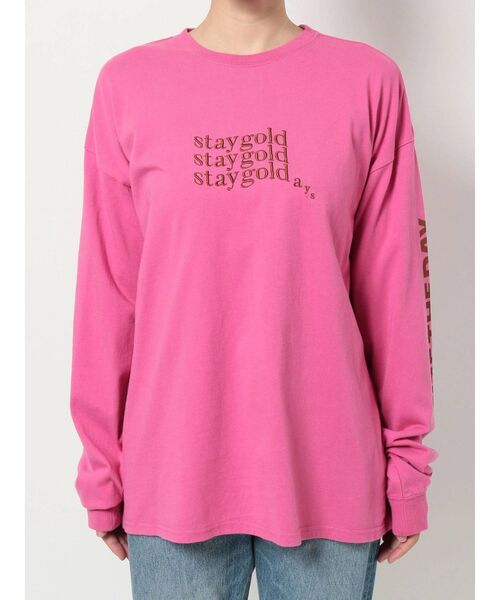 jouetie（ジュエティ）の「ミニロゴロンT（Tシャツ/カットソー・レディース・オフホワイト/ブラック/ピンク・MEDIUM）」の19枚目の写真