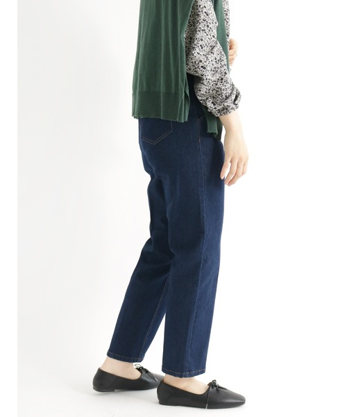 Samansa Mos2 blue（サマンサモスモスブルー）の「【ECO DENIM】ストレッチスリムテーパードパンツ（デニムパンツ・レディース・ブラック/ネイビー/ブルー・ﾌﾘ-）」の19枚目の写真