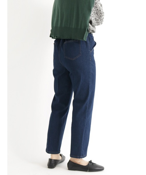 Samansa Mos2 blue（サマンサモスモスブルー）の「【ECO DENIM】ストレッチスリムテーパードパンツ（デニムパンツ・レディース・ブラック/ネイビー/ブルー・ﾌﾘ-）」の20枚目の写真