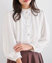 rps | 多釦ハイネックブラウス(シャツ/ブラウス)