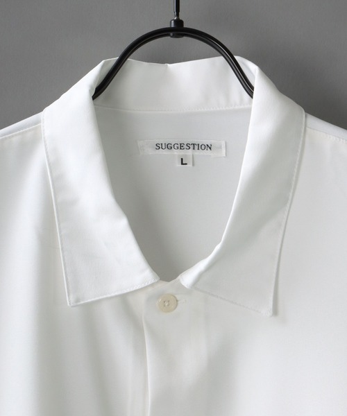 SITRY（シトリー）の「Oversize Drop shoulder dolman sleeve Shirt/オーバーサイズ ドロップショルダー ドルマンスリーブ シャツ（シャツ/ブラウス・メンズ・チャコールグレー/ブラック/オフホワイト・M/L）」の4枚目の写真