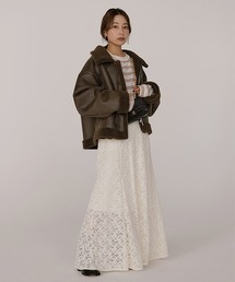 Vintage起毛レースSK