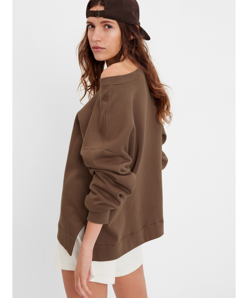 GAP（ギャップ）の「ヴィンテージ ソフトオーバーサイズ スウェット・トレーナー（スウェット・レディース・ブラック/ベージュ/カーキ/ブラウン・S/XXS/L/M/XL/XS）」の9枚目の写真