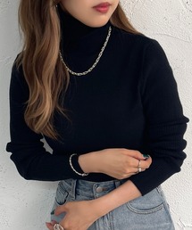 apres jour mignon | タートルネックリブニット【ZOZOTOWN限定アイテム】(ニット/セーター)