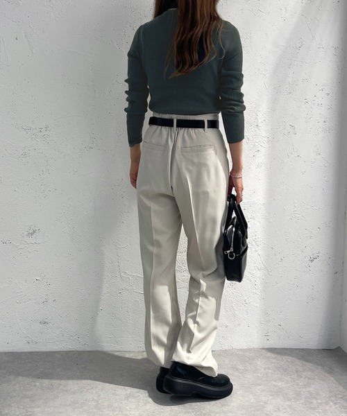 apres jour mignon（アプレジュールミニョン）の「タートルネックリブニット【ZOZOTOWN限定アイテム】（ニット/セーター・レディース・ダークブラウン/ブラック/アイボリー/ダークグリーン/ブルー系その他・X-LARGE/フリー）」の16枚目の写真