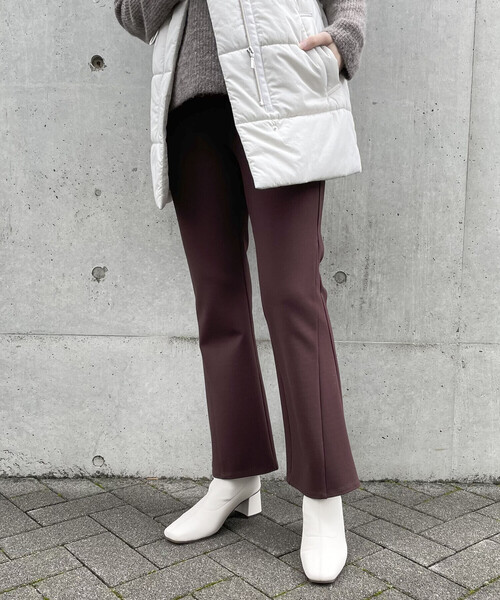 パンツ ジャージー フレアパンツ レディース : ZOZOTOWN Yahoo