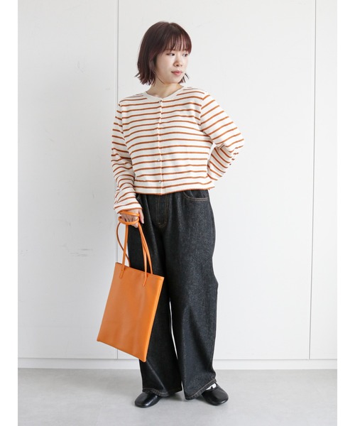 ehka sopo（エヘカソポ）の「ボタンアジャストワイドデニムパンツ（デニムパンツ・レディース・ブラック/ネイビー/サックスブルー・ﾌﾘ-）」の22枚目の写真