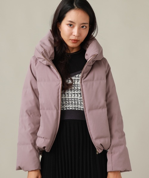 Cheek（チーク）の「ショートダウンジャケット（ダウンジャケット/コート・レディース・アイボリー/ブラック/ラベンダー・MEDIUM）」の12枚目の写真