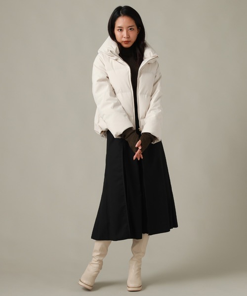 Cheek（チーク）の「ショートダウンジャケット（ダウンジャケット/コート・レディース・アイボリー/ブラック/ラベンダー・MEDIUM）」の9枚目の写真