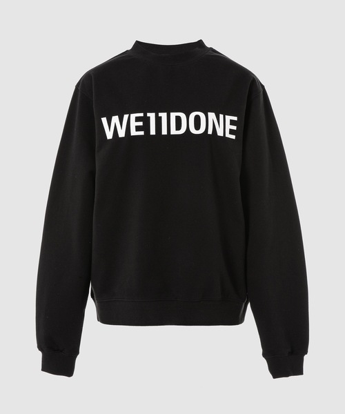 WE11DONE(ウェルダン)の「BASIC LOGO FITTED SWEATSHIRT(スウェット・レディース・ブラック/チャコールグレー/ホワイト・S/M)」の2枚目の写真