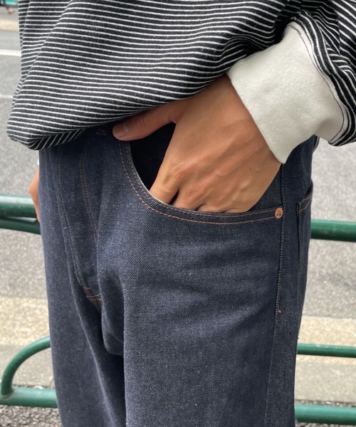 CIAOPANIC(チャオパニック)の「【SAKULA/サクラ】5ポケットワイドデニムパンツ(デニムパンツ・メンズ・インディゴブルー・28/30/32)」の12枚目の写真