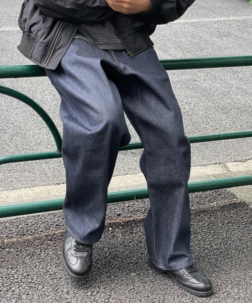 CIAOPANIC(チャオパニック)の「【SAKULA/サクラ】5ポケットワイドデニムパンツ(デニムパンツ・メンズ・インディゴブルー・28/30/32)」の21枚目の写真