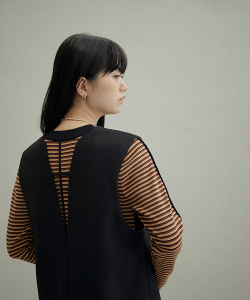 ADAM ET ROPE'(アダムエロペ)の「【サステナブル・WEB限定(一部店舗展開あり)・2WAY】バイカラーコンパクトニット(ニット/セーター・レディース・ブラウン系その他/チャコールグレー/ブラック系その他・FREE)」の20枚目の写真