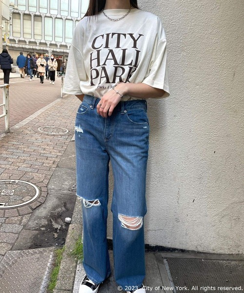 JUGLANS(ユグランス)の「☆ 【GOOD ROCK SPEED/グッドロックスピード】NYC T-SHIRT 23NYC010W(Tシャツ/カットソー・レディース・アッシュ/ブラック/ホワイト・FREE)」の8枚目の写真