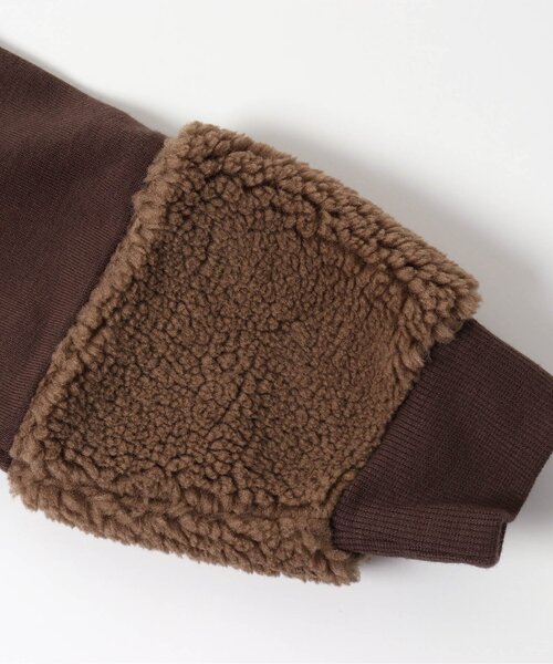 BREEZE by yumi.（ブリーズバイユミ）の「WEB限定 ボア切替あったかトレーナー【BREEZE by yumi】（スウェット・キッズ・アイボリー/ネイビー/ブラウン・110/80/140/130/120/90/100）」の17枚目の写真