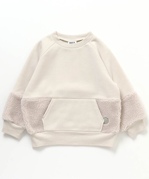 BREEZE by yumi.（ブリーズバイユミ）の「WEB限定 ボア切替あったかトレーナー【BREEZE by yumi】（スウェット・キッズ・アイボリー/ネイビー/ブラウン・110/80/140/130/120/90/100）」の22枚目の写真