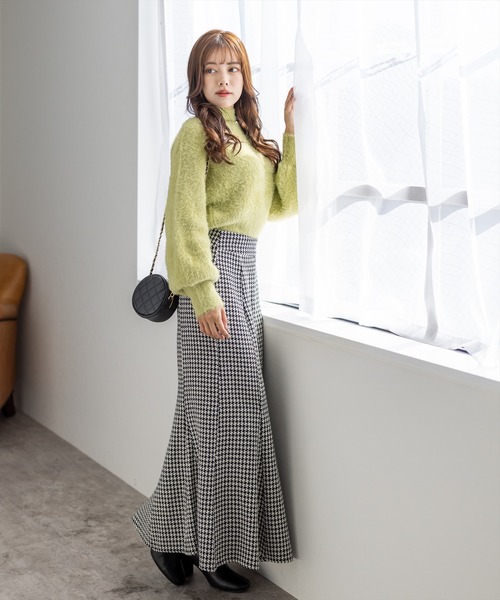 clear(クリア)の「ツイードロングマーメイドスカート(スカート・レディース・ピンク/モカ/ブラック・M/S)」の16枚目の写真