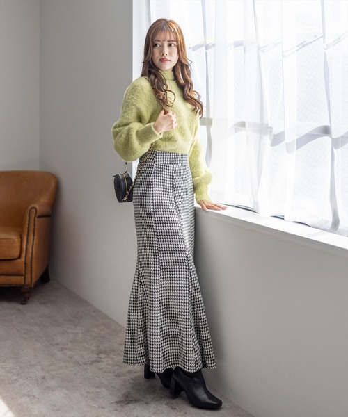 clear(クリア)の「ツイードロングマーメイドスカート(スカート・レディース・ピンク/モカ/ブラック・M/S)」の19枚目の写真