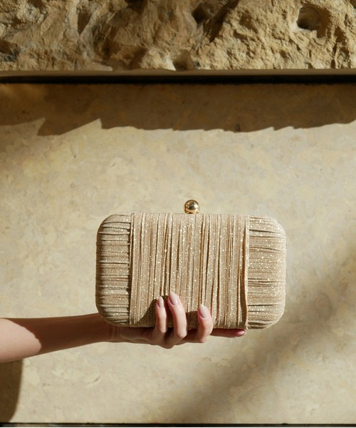 lame satin party bag（クラッチバッグ）｜My shawty（マイシャウティー）