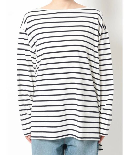 Ungrid(アングリッド)の「ボートネックボーダーロングスリーブTee(Tシャツ/カットソー・レディース・ネイビー/グリーン/ピンク・FREE)」の14枚目の写真
