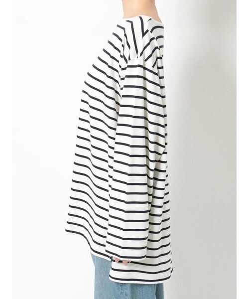 Ungrid(アングリッド)の「ボートネックボーダーロングスリーブTee(Tシャツ/カットソー・レディース・ネイビー/グリーン/ピンク・FREE)」の15枚目の写真