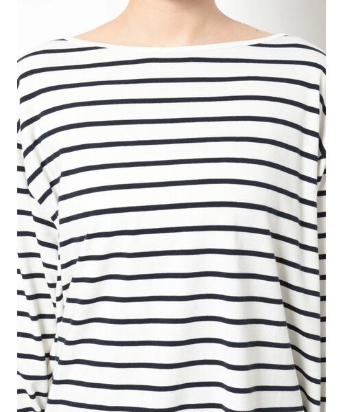 Ungrid(アングリッド)の「ボートネックボーダーロングスリーブTee(Tシャツ/カットソー・レディース・ネイビー/グリーン/ピンク・FREE)」の17枚目の写真