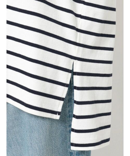 Ungrid(アングリッド)の「ボートネックボーダーロングスリーブTee(Tシャツ/カットソー・レディース・ネイビー/グリーン/ピンク・FREE)」の19枚目の写真