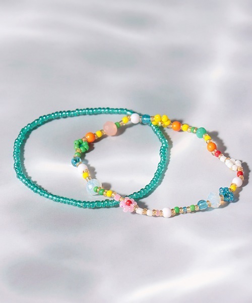 チチカカ（チチカカ）の「フラワービーズブレスレットセット（ブレスレット・レディース・その他1/その他2/その他3・FREE）」の2枚目の写真