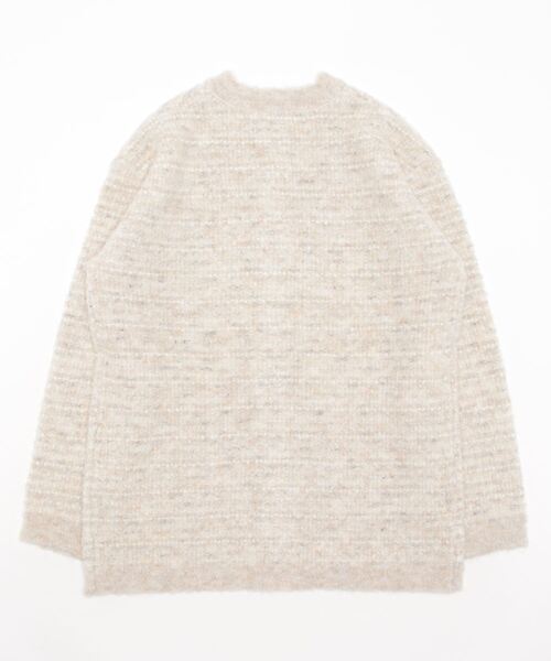 Te chichi（テチチ）の「ミックスツイード調ニットジャケット（ニット/セーター・レディース・ブラック/ベージュ・ﾌﾘ-）」の3枚目の写真