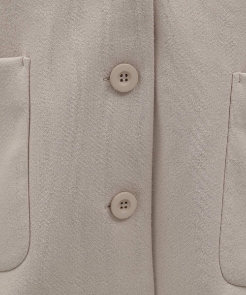 LAKOLE（ラコレ）の「カット起毛ジャケット[セットアップ対応] / 179978（その他アウター・レディース・ブラック/サンドグレー・MEDIUM/SMALL）」の6枚目の写真