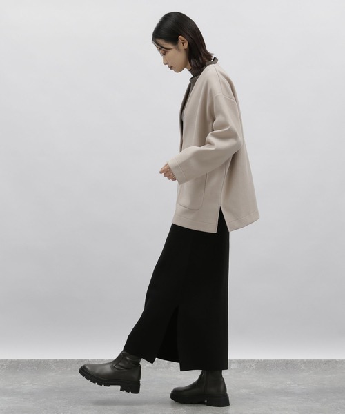 LAKOLE（ラコレ）の「カット起毛ジャケット[セットアップ対応] / 179978（その他アウター・レディース・ブラック/サンドグレー・MEDIUM/SMALL）」の9枚目の写真