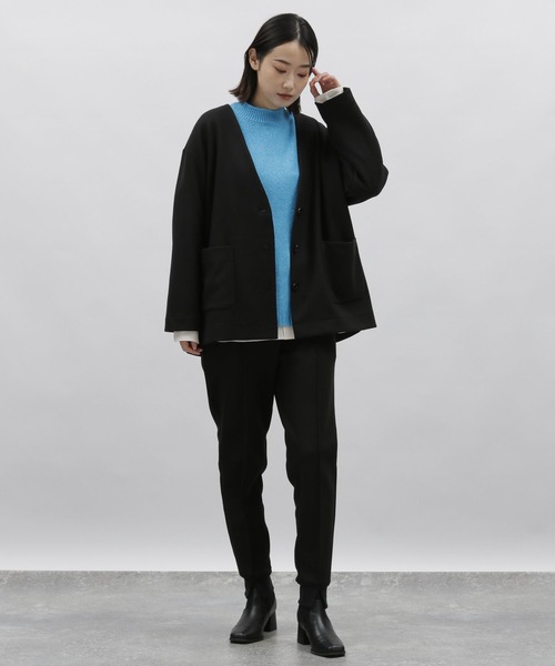 LAKOLE（ラコレ）の「カット起毛ジャケット[セットアップ対応] / 179978（その他アウター・レディース・ブラック/サンドグレー・MEDIUM/SMALL）」の14枚目の写真