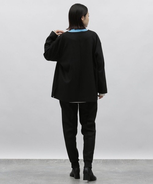 LAKOLE（ラコレ）の「カット起毛ジャケット[セットアップ対応] / 179978（その他アウター・レディース・ブラック/サンドグレー・MEDIUM/SMALL）」の3枚目の写真