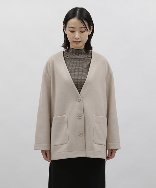 LAKOLE（ラコレ）の「カット起毛ジャケット[セットアップ対応] / 179978（その他アウター・レディース・ブラック/サンドグレー・MEDIUM/SMALL）」の18枚目の写真