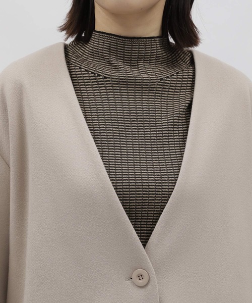 LAKOLE（ラコレ）の「カット起毛ジャケット[セットアップ対応] / 179978（その他アウター・レディース・ブラック/サンドグレー・MEDIUM/SMALL）」の17枚目の写真