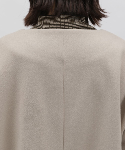 LAKOLE（ラコレ）の「カット起毛ジャケット[セットアップ対応] / 179978（その他アウター・レディース・ブラック/サンドグレー・MEDIUM/SMALL）」の4枚目の写真