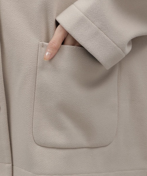 LAKOLE（ラコレ）の「カット起毛ジャケット[セットアップ対応] / 179978（その他アウター・レディース・ブラック/サンドグレー・MEDIUM/SMALL）」の10枚目の写真