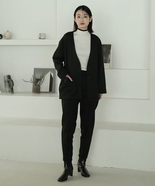 LAKOLE（ラコレ）の「カット起毛ジャケット[セットアップ対応] / 179978（その他アウター・レディース・ブラック/サンドグレー・MEDIUM/SMALL）」の20枚目の写真