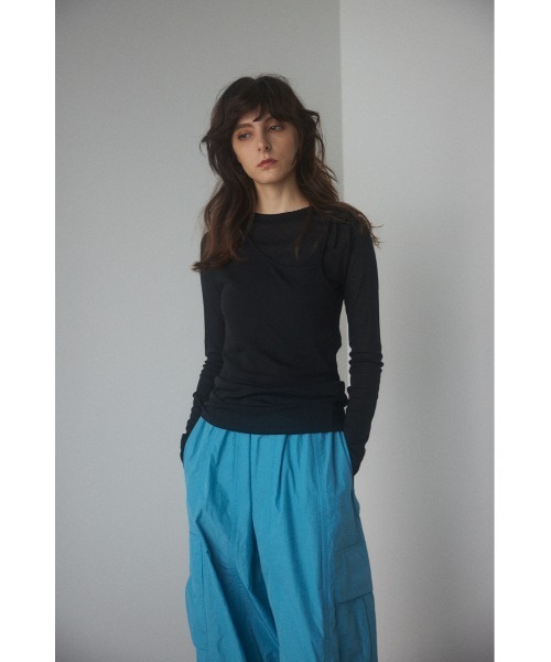 【新品未使用】ブラックバイマウジー 長袖　カットソー　Tシャツ BLACK BY MOUSSY（ブラックバイマウジー）の「sheer set tops