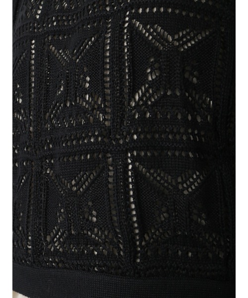 Lugnoncure(ルノンキュール)の「クロシェ編み風ベスト(ベスト・レディース・グリーン/ベージュ/ブラック・フリ-)」の4枚目の写真