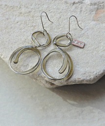 The Rule ザルール : Spiral one stroke pierced earring スパイラルワンストロークピアス