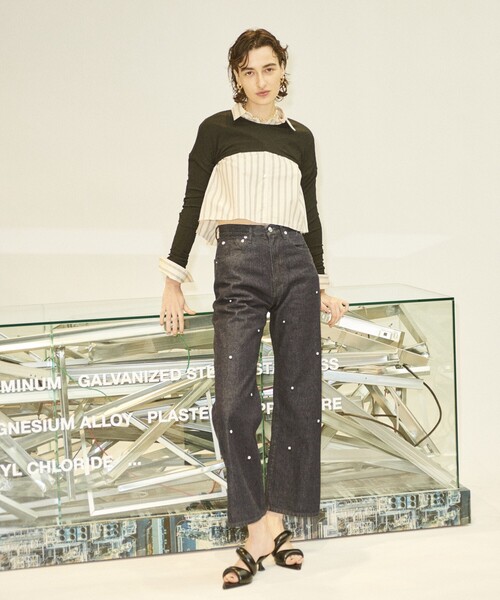 Firsthand（ファーストハンド）の「Firsthand/ファーストハンド レイヤードトップス/レイヤードトップス（Tシャツ/カットソー・レディース・ラベンダー/ホワイト/ブラック・FREE）」の4枚目の写真