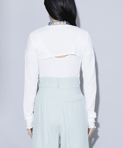 Firsthand（ファーストハンド）の「Firsthand/ファーストハンド レイヤードトップス/レイヤードトップス（Tシャツ/カットソー・レディース・ラベンダー/ホワイト/ブラック・FREE）」の7枚目の写真