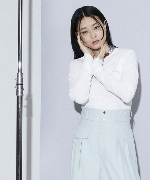 Firsthand（ファーストハンド）の「Firsthand/ファーストハンド レイヤードトップス/レイヤードトップス（Tシャツ/カットソー・レディース・ラベンダー/ホワイト/ブラック・FREE）」の15枚目の写真