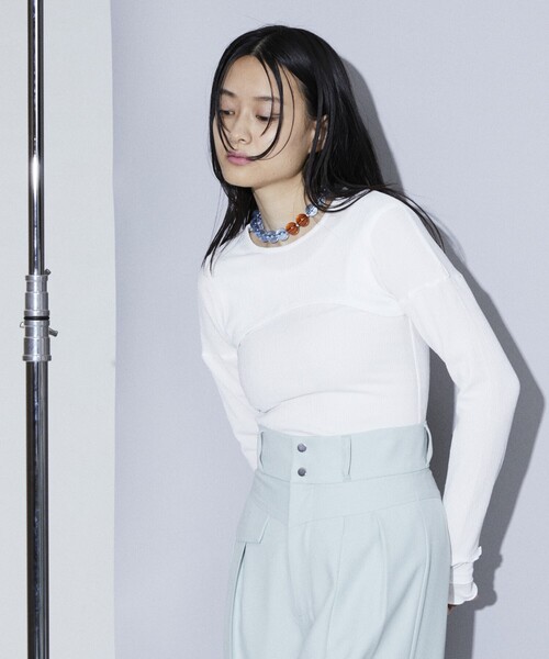 Firsthand（ファーストハンド）の「Firsthand/ファーストハンド レイヤードトップス/レイヤードトップス（Tシャツ/カットソー・レディース・ラベンダー/ホワイト/ブラック・FREE）」の17枚目の写真