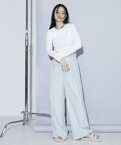 Firsthand（ファーストハンド）の「Firsthand/ファーストハンド レイヤードトップス/レイヤードトップス（Tシャツ/カットソー・レディース・ラベンダー/ホワイト/ブラック・FREE）」の20枚目の写真