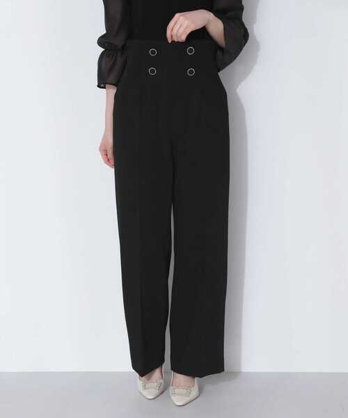 PROPORTION BODY DRESSING（プロポーションボディドレッシング）の「ハイウエストストレートパンツ / 1213130300（その他パンツ・レディース・ベージュ/ブラック・MEDIUM/SMALL）」の10枚目の写真