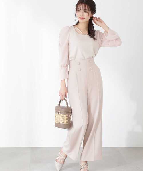 PROPORTION BODY DRESSING（プロポーションボディドレッシング）の「ハイウエストストレートパンツ / 1213130300（その他パンツ・レディース・ベージュ/ブラック・MEDIUM/SMALL）」の16枚目の写真