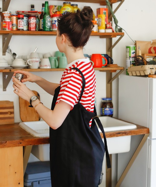 Birthday room（バースデイルーム）の「綿ツイルギャザーオールインワン（つなぎ/オールインワン・レディース・オリーブ/ブラック・FREE）」の20枚目の写真