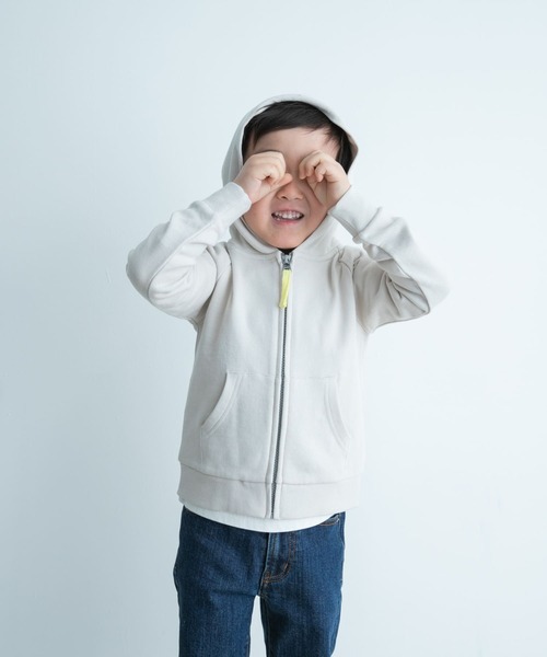 URBAN RESEARCH DOORS（アーバンリサーチドアーズ）の「裏毛ジップパーカー(KIDS)（パーカー・キッズ・パープル/ベージュ系その他・105/120/135/150）」の6枚目の写真